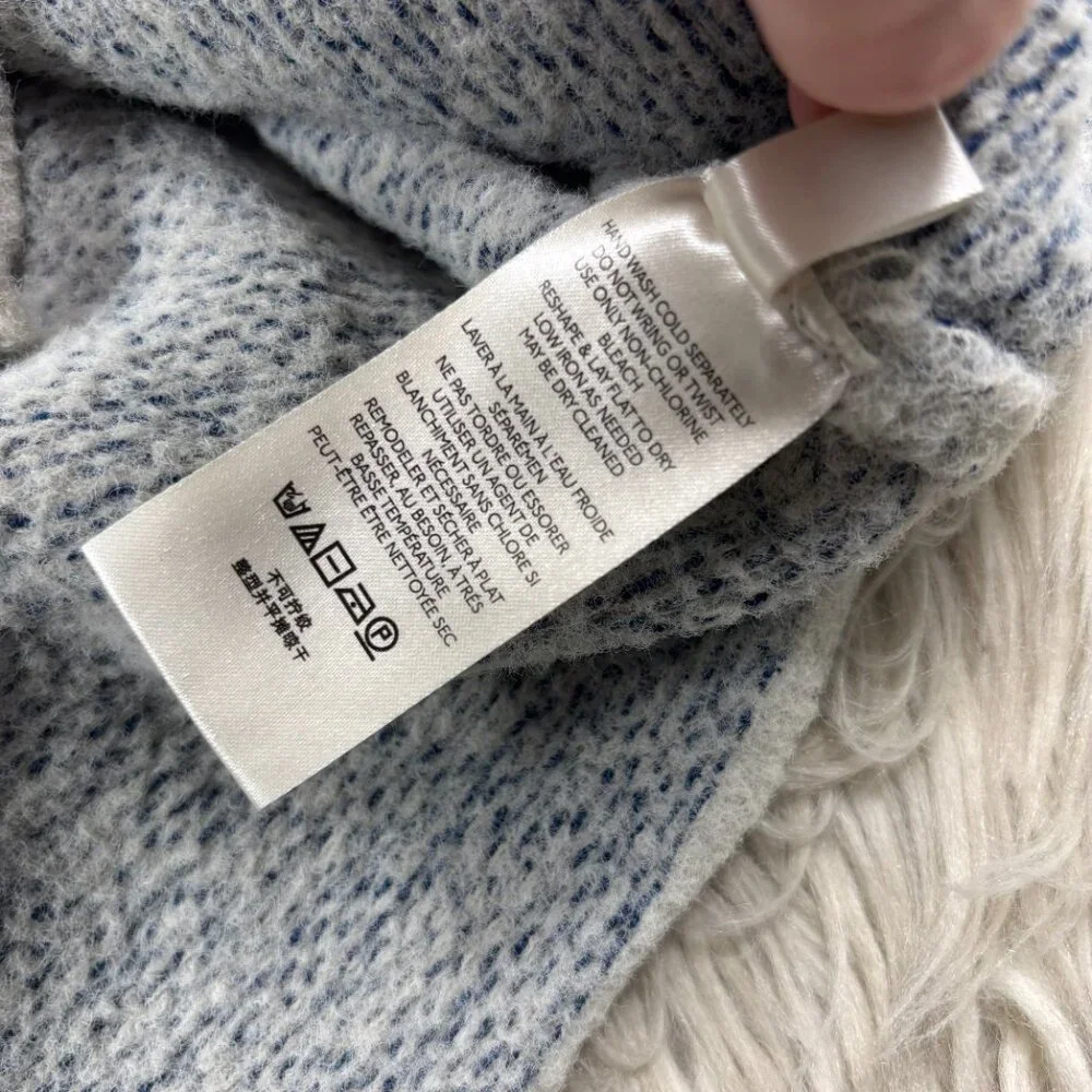 Free People San Vincente Pullover in Silver‎ Sapphire